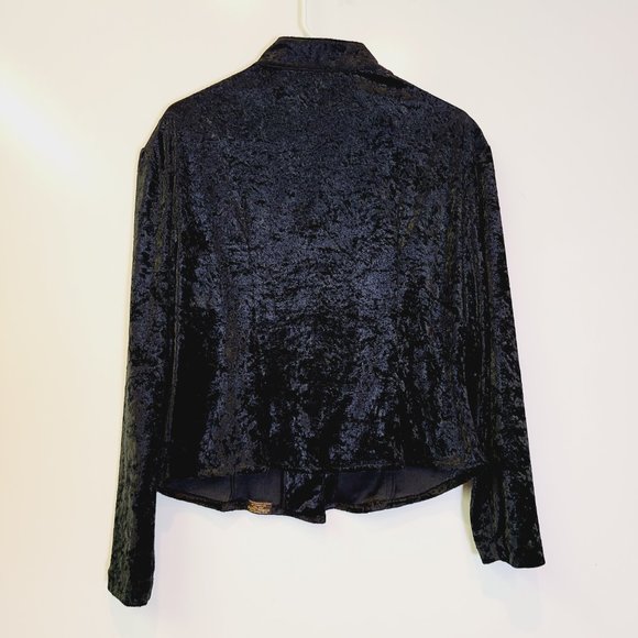 Vintage Roper Tem Tex Velvet Western Jacket Blazer Silver Buttons Womens Medium - Picture 4 of 12